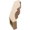 Ekena Millwork 5-inch W x 12-inch D x 16-inch H Valencia Rough Cedar Woodgrain TimberThane Knee Brace, Primed BRCUR05X12X16VALRCPR - alternate 5